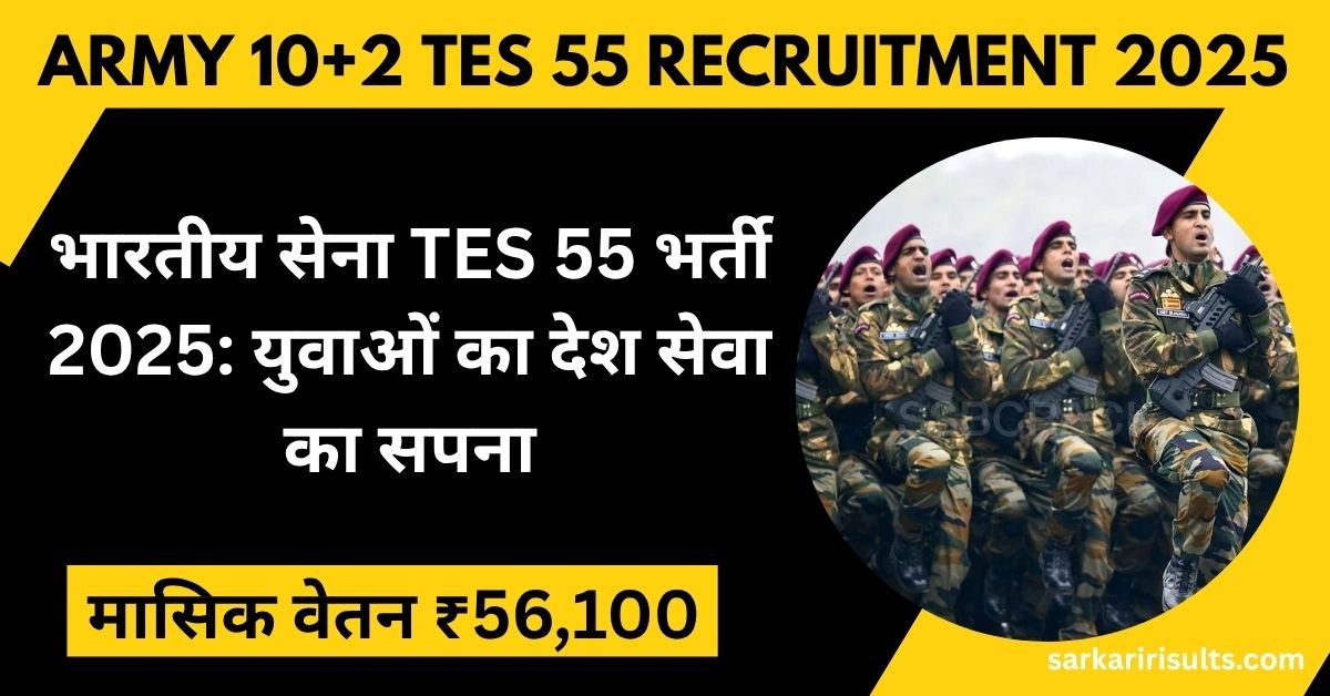 Army 10+2 TES 55 Recruitment 2025