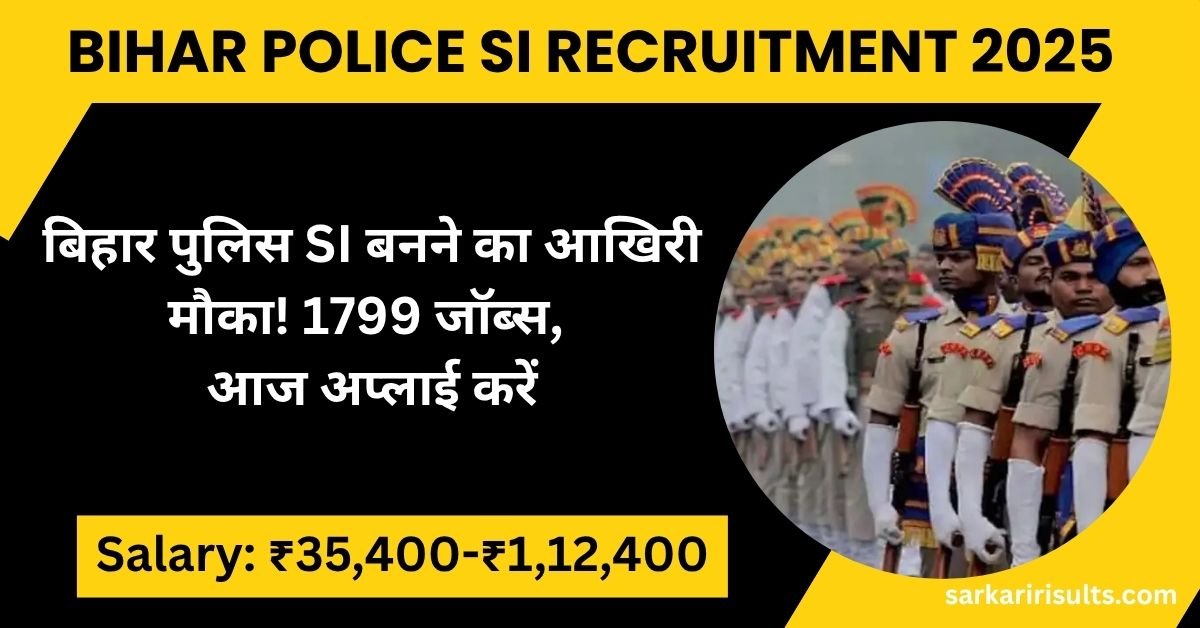 Bihar Police SI Recruitment 2025