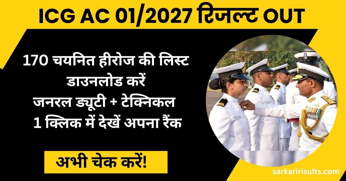 ICG AC 01/2027 Result 2025