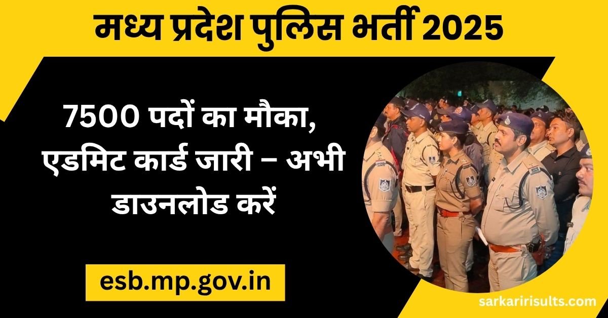 MPESB Police Constable Recruitment 2025