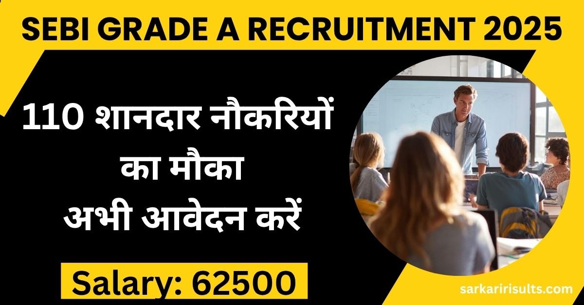 SEBI Grade A Recruitment 2025