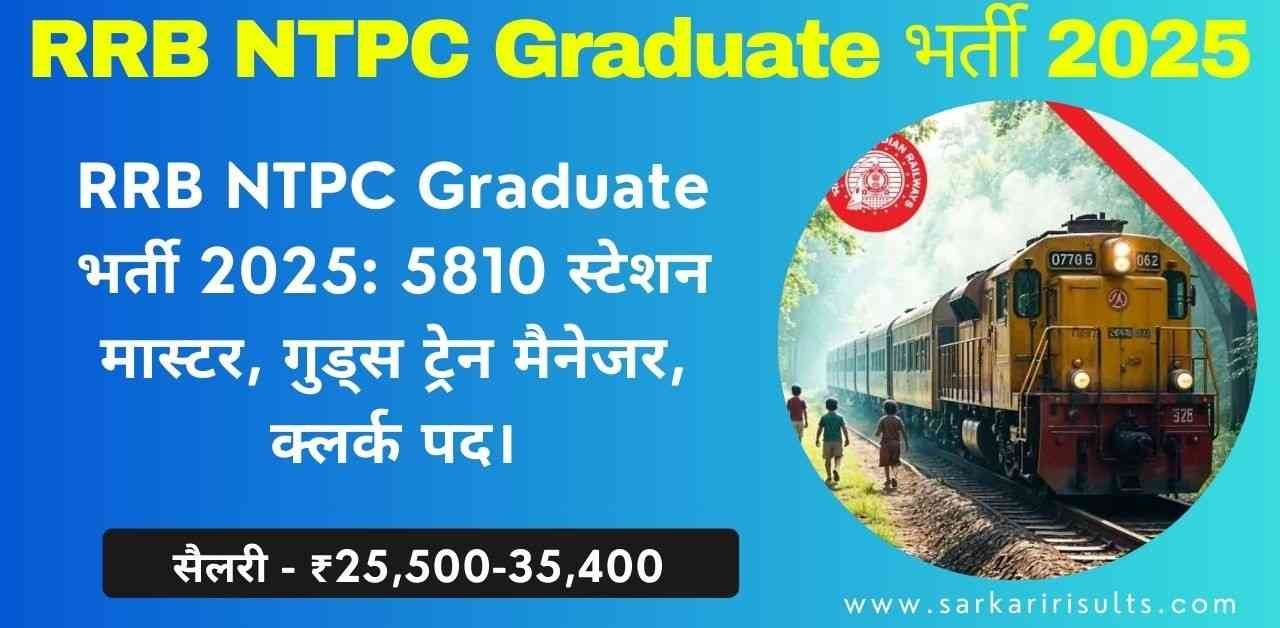 RRB NTPC Graduate Bharti 2025