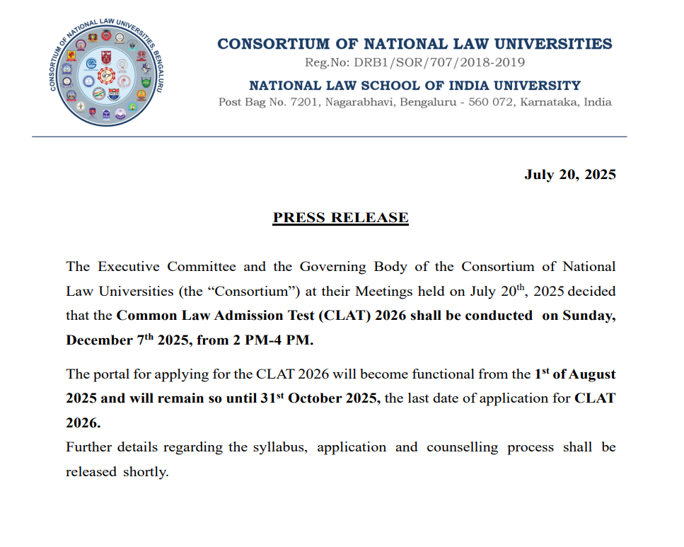 CLAT Admit Card 2026