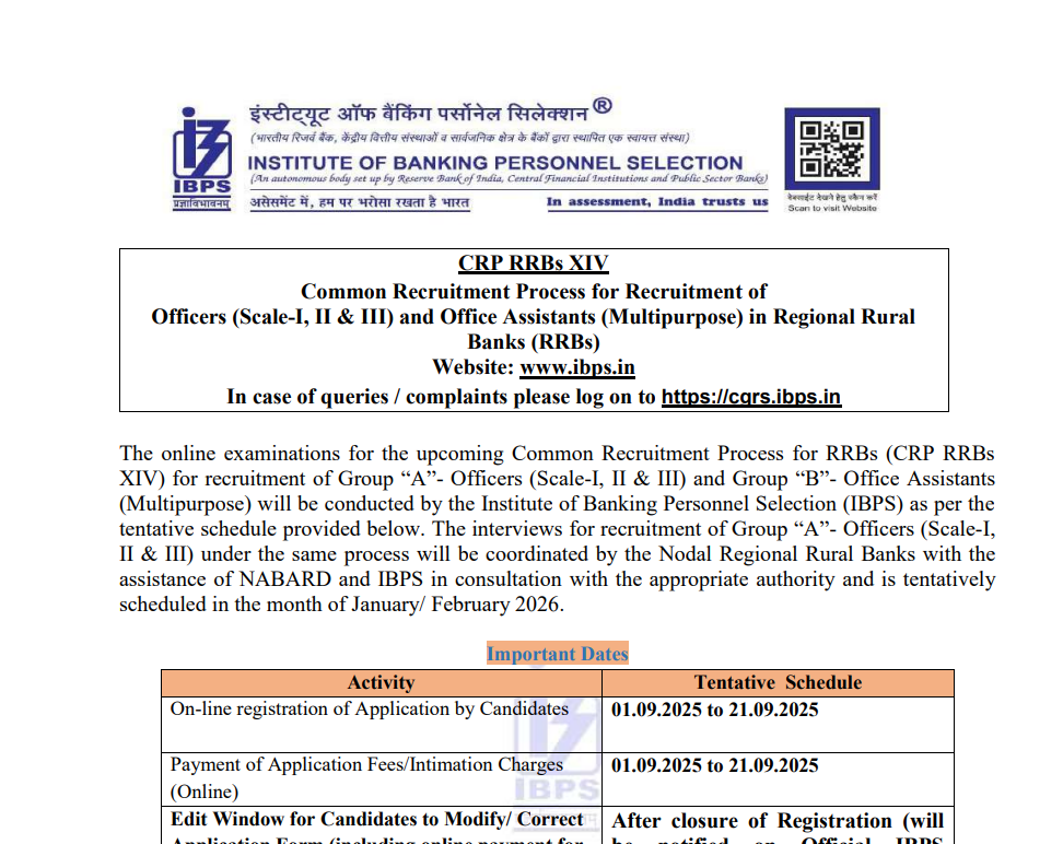 IBPS RRB PO Prelims Result 2025
