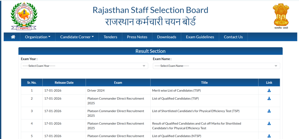 RSSB 4th Class Score Card 2026