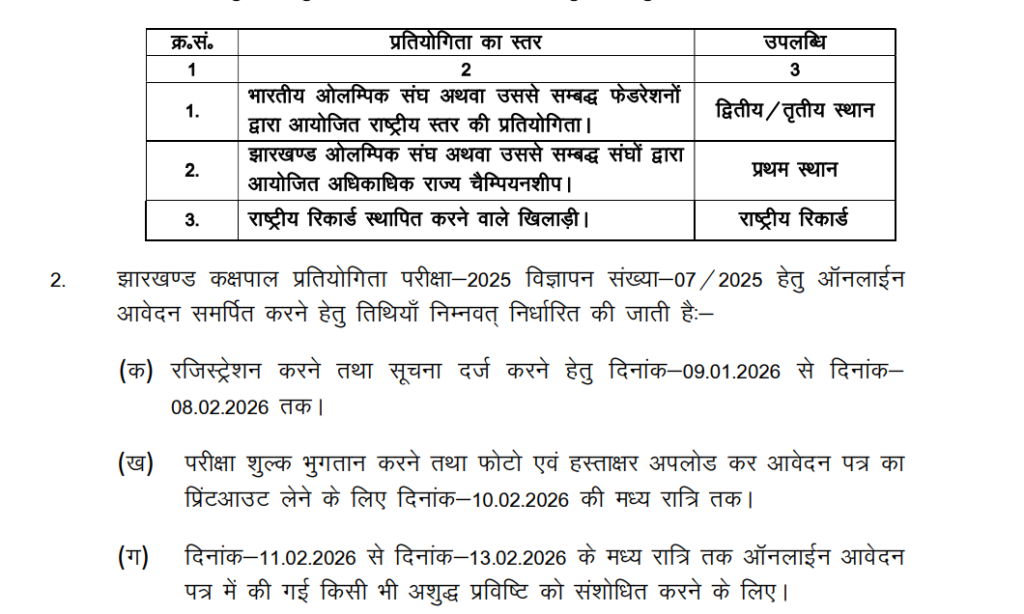 Official Notification JSSC Jail Warder Recruitment 2026
