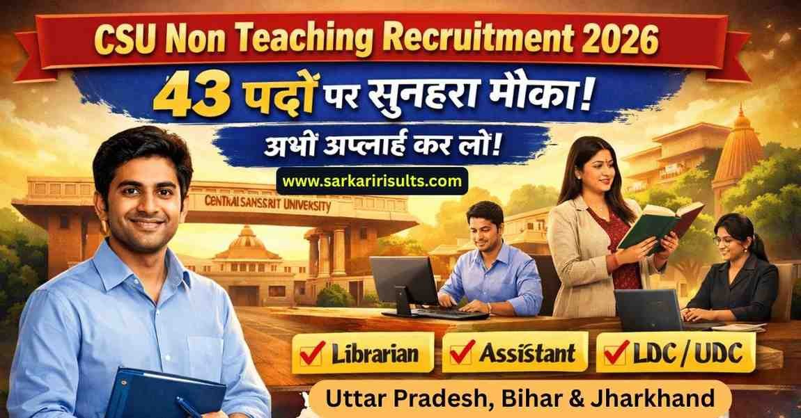 CSU Non Teaching Recruitment 2026