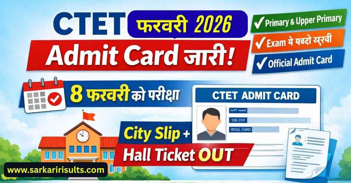 CTET Feb 2026 Admit Card