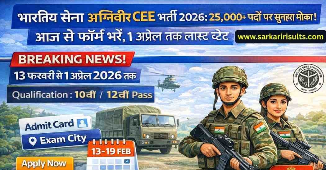 Indian Army Agniveer CEE Bharti 2026