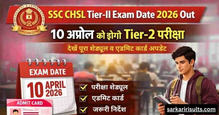 SSC CHSL Tier-II Exam Date 2026