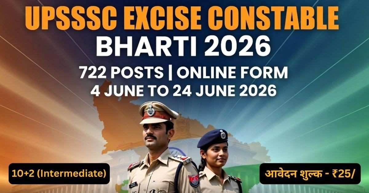 UPSSSC UP Excise Constable Bharti 2026