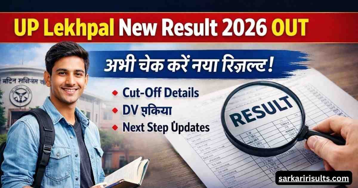 UP Lekhpal New Result 2026