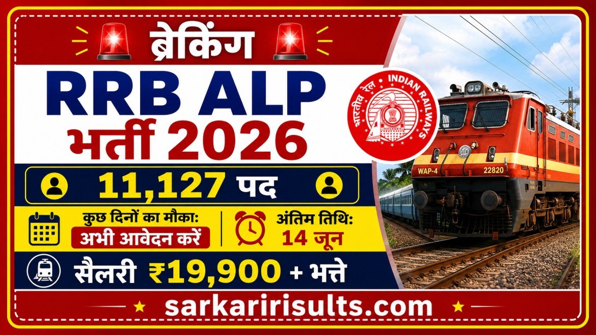 Recruitment of assistant loco pilot alp apply online