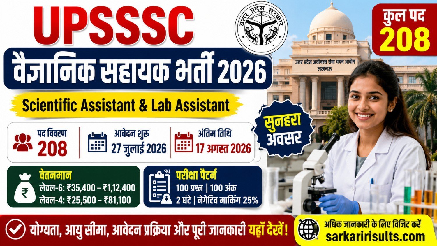 Upsssc fsl recruitment 2026 apply online